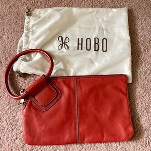 Red HOBO Sable Wristlet